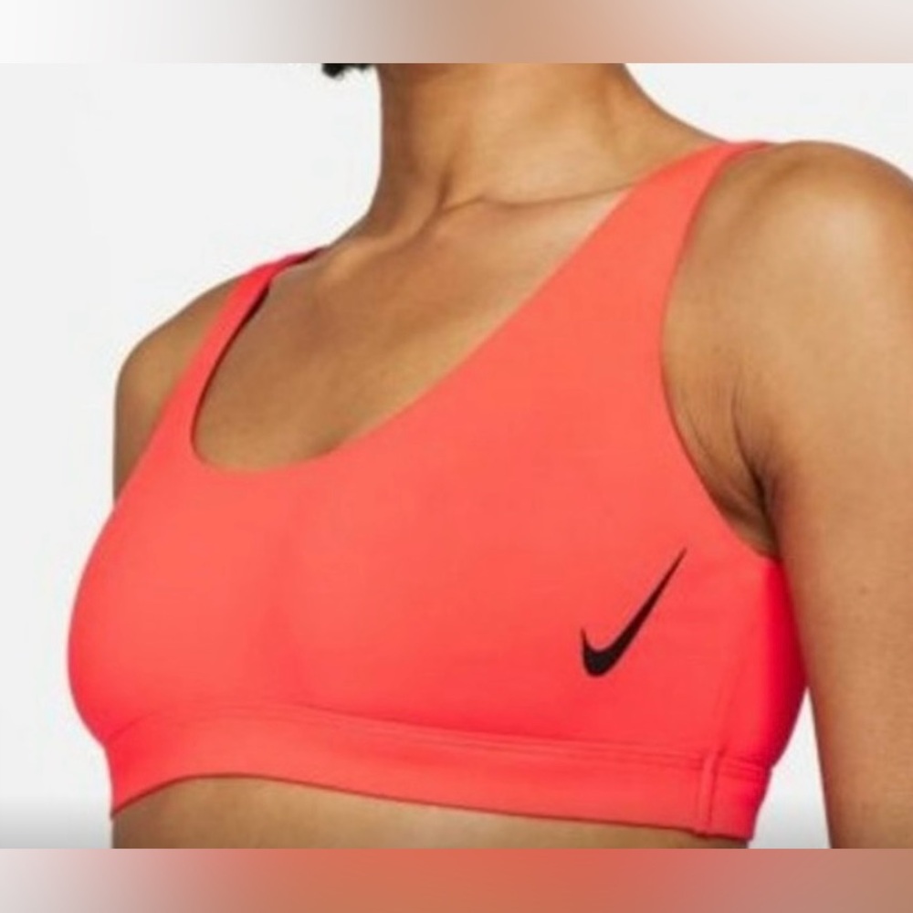 NIKE Swim Women's Bright Orange Sports Bra Size XL